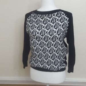 J crew navy fist top